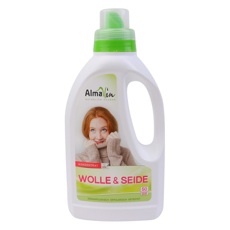 Dung dịch giặt hữu cơ cho đồ len và lụa Almawin 750ml