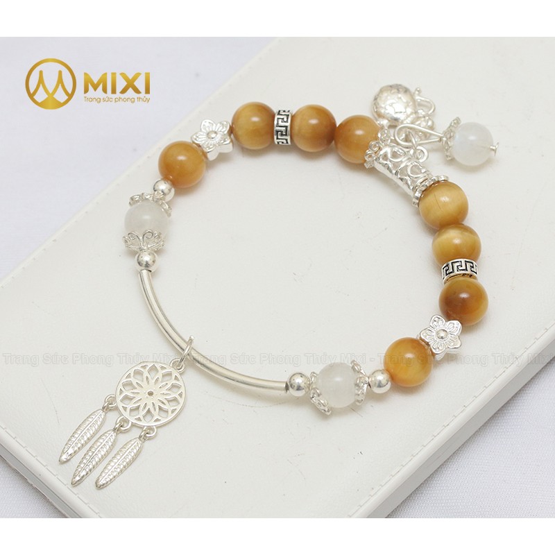 VT Mắt Hổ Vàng Tươi 2A_8 Mix Charm Lưới Giấc Mơ Bạc 925_B015_M - Mixi
