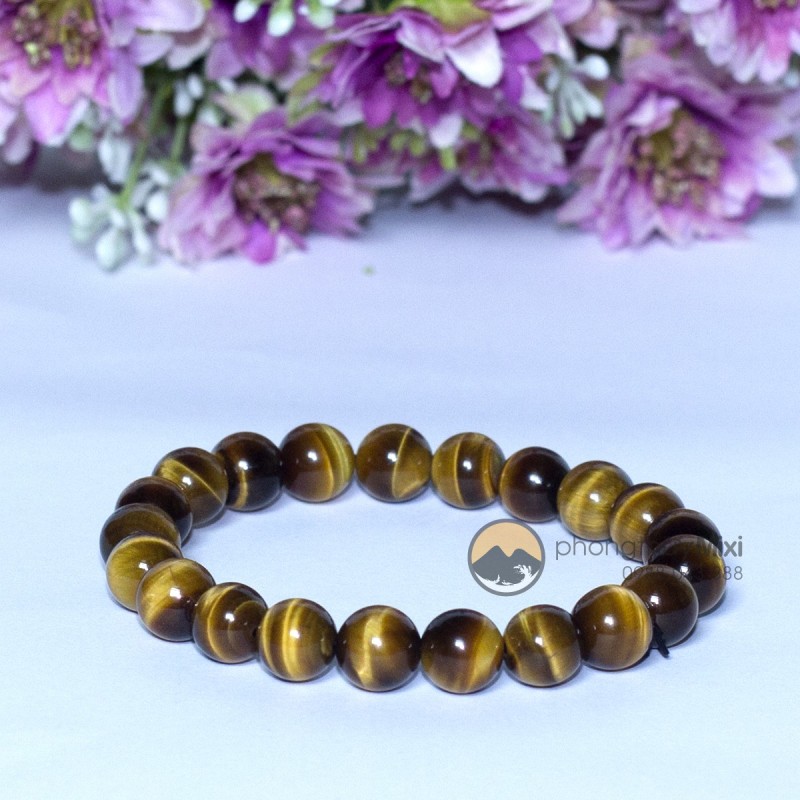 Vòng Tay Mắt Hổ Nâu 2A 8 ly - Mixi