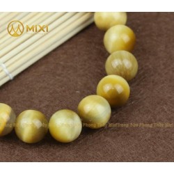 Vòng Tay Mắt Hổ Vàng Tươi 1A 10 ly - Mixi