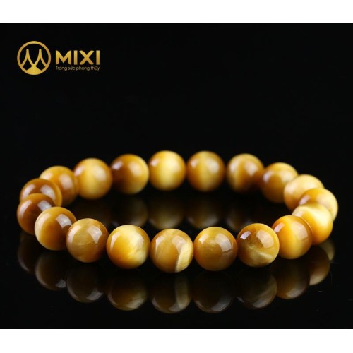 Vòng Tay Mắt Hổ Vàng Tươi 3A 12 ly - Mixi
