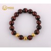 VT Mắt Hổ Đỏ 1A 10ly Mix Charm Bi Kim Tiền Vàng 24k - Mixi
