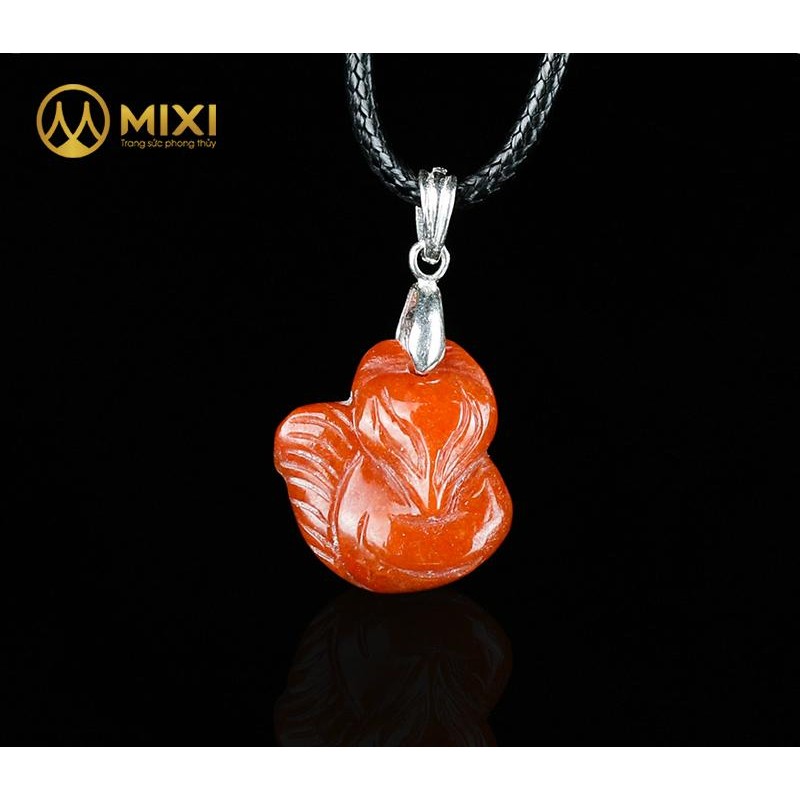 Mặt Dây Hồ Ly Ngọc Huyết Jade Đỏ (Nhỏ) - Mixi