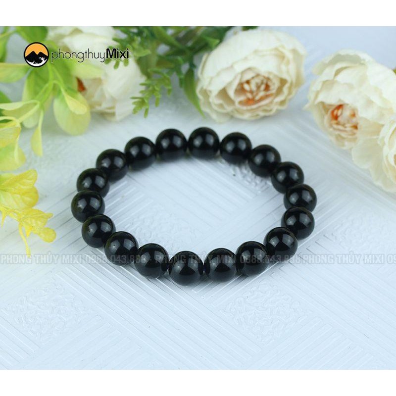 Vòng Tay Núi Lửa Obsidian 10 ly - Mixi