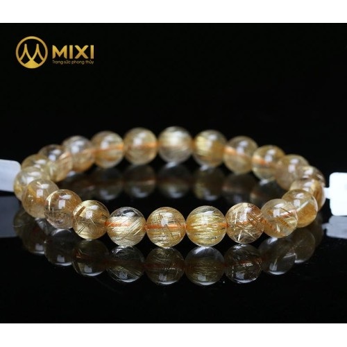 Vòng Tay Thạch Anh Tóc Vàng 3A 11 ly - Mixi