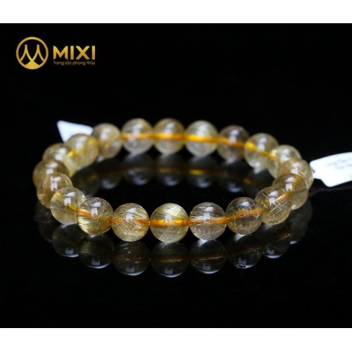 Vòng Tay Thạch Anh Tóc Vàng 3A 9 ly - Mixi