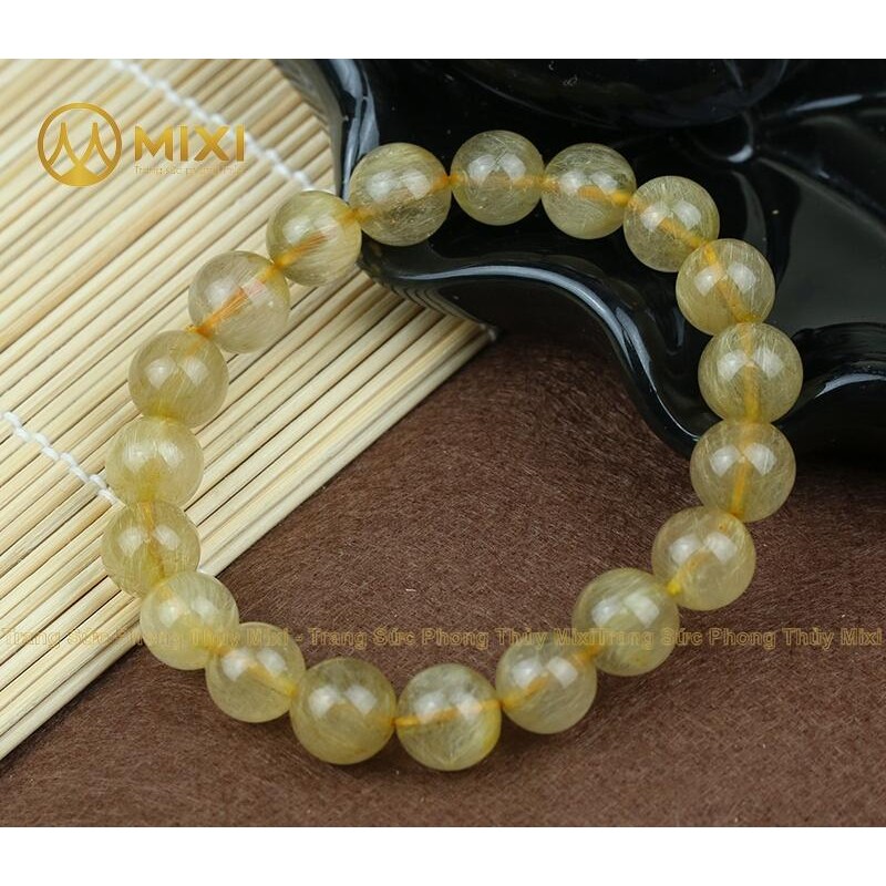 Vòng Tay Thạch Anh Tóc Vàng 2A 10 ly - Mixi