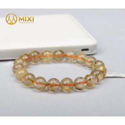 Vòng Tay Thạch Anh Tóc Vàng 5A 10 ly - Mixi