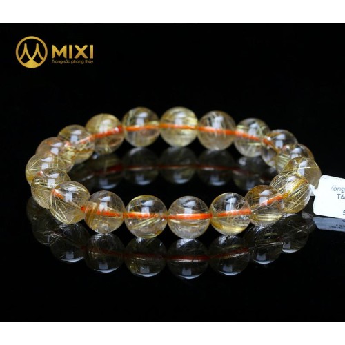Vòng Tay Thạch Anh Tóc Vàng 5A 10 ly - Mixi