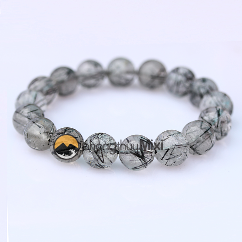 Vòng Tay Thạch Anh Tóc Đen 1A 10 ly - Mixi