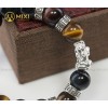 VT Đá Mắt Hổ Ba Màu 1A_12 Mix Charm Tỳ Hưu Bạc 999_18_BTH01_M