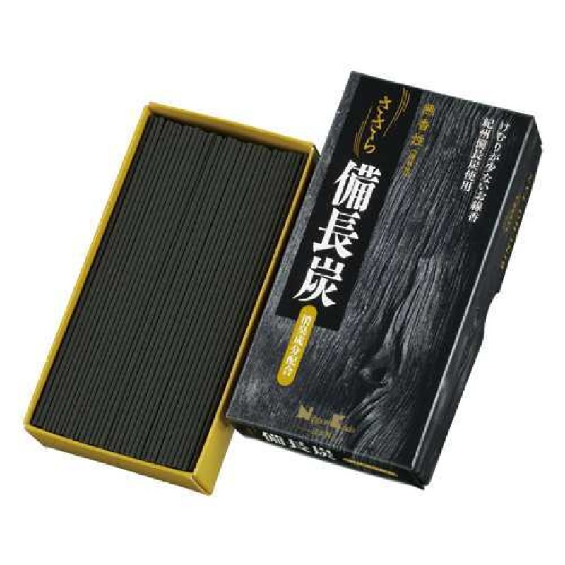 Nhang Thảo Mộc Than Hoạt Tính Sasara Hương Hoa Hồng - Nhang Nhật Bản