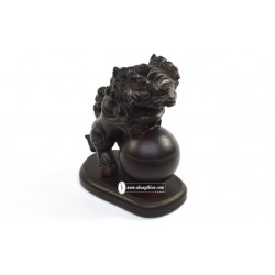 Lân xông trầm – gỗ muồng (20cm) - Xông Trầm Nhang Thiền