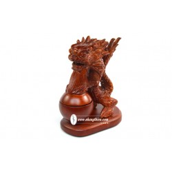 Rồng Xông Trầm – gỗ hương (12cm) - Xông Trầm Nhang Thiền