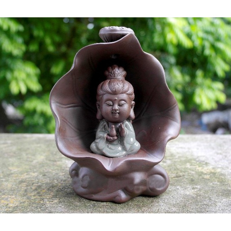 Thác Khói Phật Bà Ngồi Đài Sen nhỏ - Thác khói Nhang Thiền