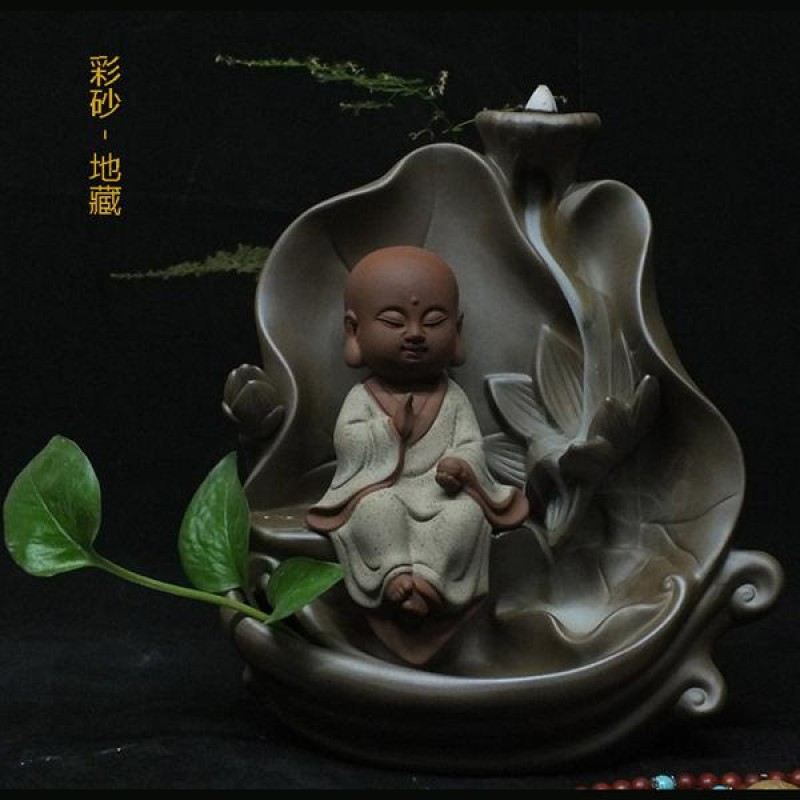 Thác khói Chú Tiểu Ngồi Tóa Sen (trung) - Thác khói Nhang Thiền