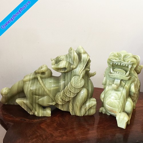 Tỳ Hưu Phong Thủy Đá Ngọc Kích Thước Lớn