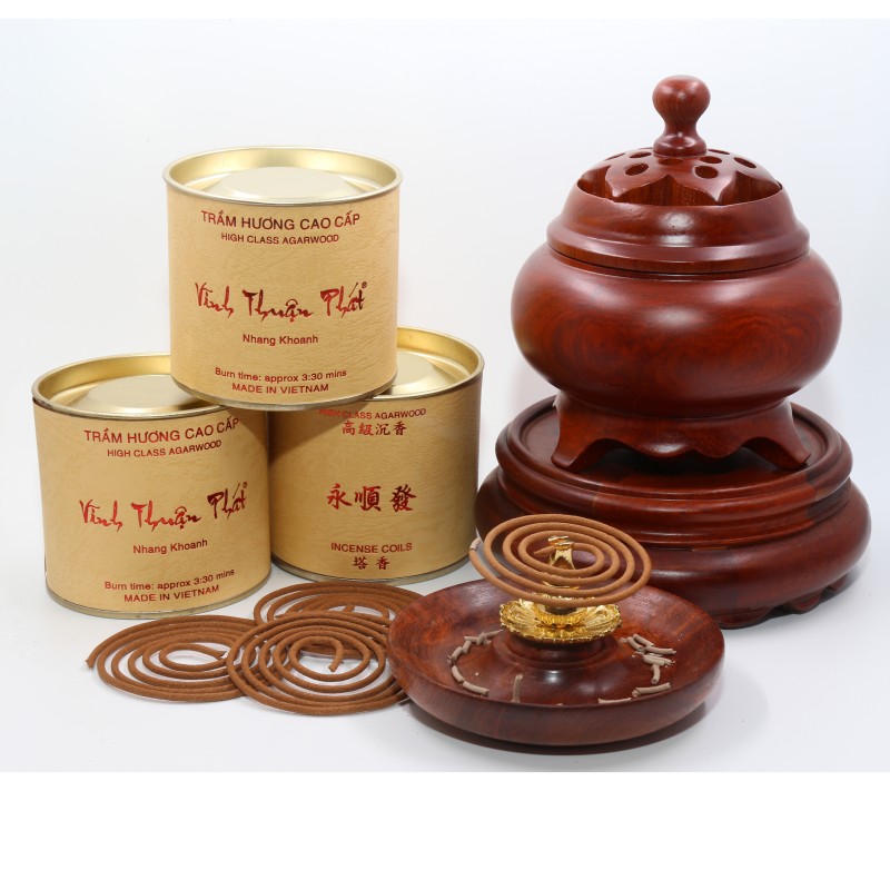 Nhang khoanh trầm hương Huế H40K