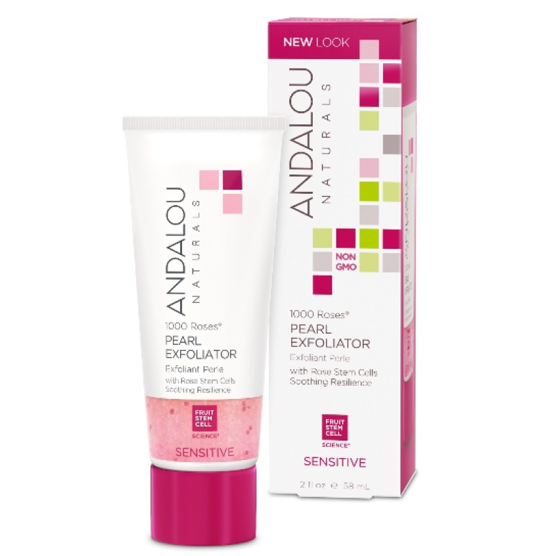 Tẩy tế bào da chết ngọc trai 1000 Roses™ (dành cho da khô và nhạy cảm) - Andalou