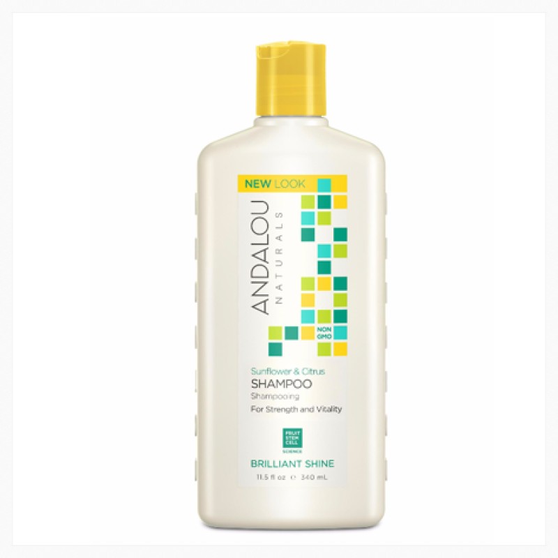 Dầu Gội Đầu Sunflower & Citrus Brilliant Shine (dành cho tóc tự nhiên và tóc nhuộm) - Andalou