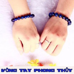 VÒNG TAY PHONG THỦY ĐÁ MẮT HỔ XANH ĐẬM 10 ly - Vòng Tay Phong Thủy