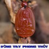 Mặt Dây Chuyền Phật Bản Mệnh A Di Đà Đá Mã Não Đỏ Lớn - Vòng Tay Phong Thủy