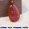 Mặt Dây Chuyền Phật Bản Mệnh Như Lai Đại Nhật Đá Mã Não Đỏ Lớn - Vòng Tay Phong Thủy