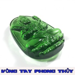 Mặt Dây Chuyền Phật Bản Mệnh Như Lai Đại Nhật Đá Xanh - Vòng Tay Phong Thủy