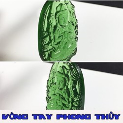 Mặt Dây Chuyền Phật Bản Mệnh Phật Thiên Thủ Thiên Nhãn Đá Xanh - Vòng Tay Phong Thủy