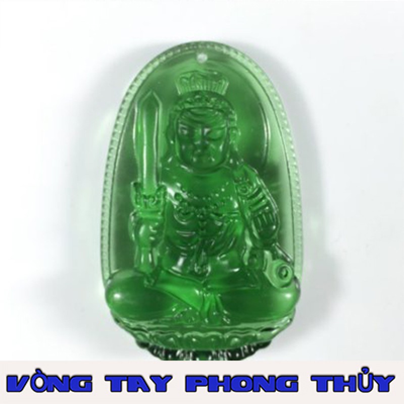 Mặt Dây Chuyền Phật Bản Mệnh Bất Mộng Vương Minh Đá Xanh - Vòng Tay Phong Thủy