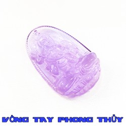 Mặt Dây Chuyền Phật Bản Mệnh Đại Thế Chí Bồ Tát Đá Lưu Ly Tím - Vòng Tay Phong Thủy