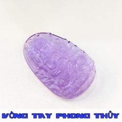 Mặt Dây Chuyền Phật Bản Mệnh Phật Thiên Thủ Thiên Nhãn Đá Lưu Ly Tím - Vòng Tay Phong Thủy
