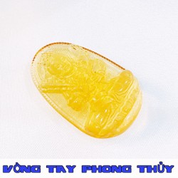 Mặt Dây Chuyền Bản Mệnh Hư Không Tạng Bồ Tát Đá Lưu Ly Vàng - Vòng Tay Phong Thủy
