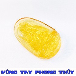 Mặt Dây Chuyền Phật Bản Mệnh A Di Đà Đá Lưu Ly Vàng - Vòng Tay Phong Thủy