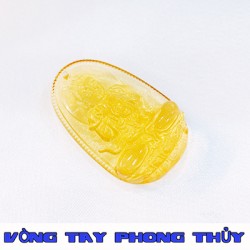 Mặt Dây Chuyền Phật Bản Mệnh Như Lai Đại Nhật Đá Lưu Ly Vàng - Vòng Tay Phong Thủy