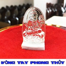 Mặt Dây Chuyền Bản Mệnh Phổ Hiền Bồ Tát Đá Lưu Ly Trắng - Vòng Tay Phong Thủy