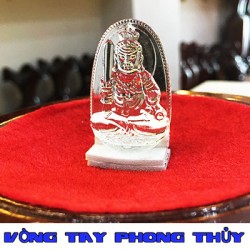 Mặt Dây Chuyền Phật Bản Mệnh Bất Mộng Vương Minh Đá Lưu Ly Trắng - Vòng Tay Phong Thủy