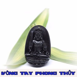Mặt Dây Chuyền Phật Bản Mệnh Bất Mộng Vương Minh Đá Huyền Đen Lớn - Vòng Tay Phong Thủy