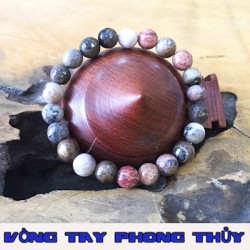 VÒNG TAY PHONG THỦY ĐÁ MÃ NÃO NGŨ SẮC VÁC CẠNH - Vòng Tay Phong Thủy
