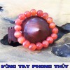 VÒNG TAY PHONG THỦY ĐÁ MẮT MÈO ĐỎ 12 ly - Vòng Tay Phong Thủy