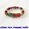 Vòng Tay Thời Trang Đá Mã Não Ngũ Sắc - Vòng Tay Phong Thủy