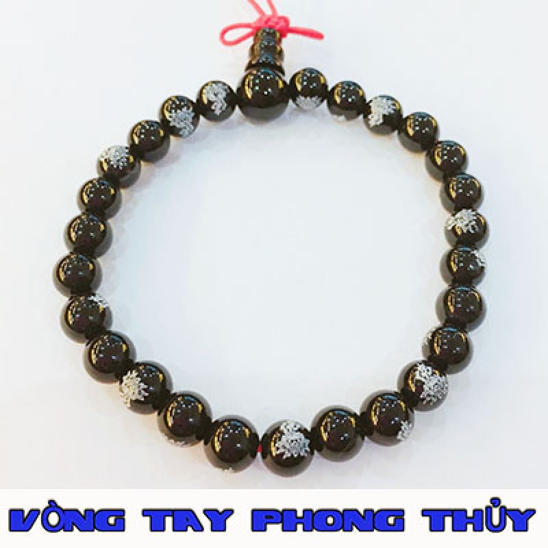 Vòng Tay Phong Thủy Đá Huyền Đen Hồ Lô 8 ly - Vòng Tay Phong Thủy