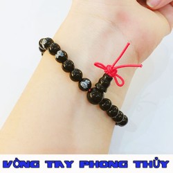 Vòng Tay Phong Thủy Đá Huyền Đen Hồ Lô 10 ly - Vòng Tay Phong Thủy
