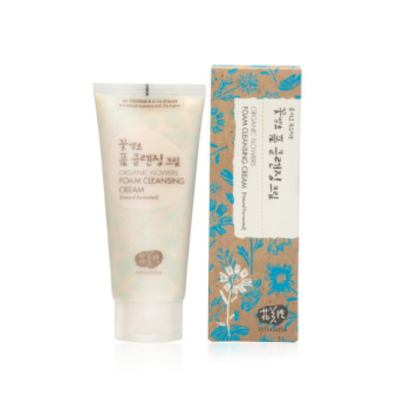 Sữa Rửa Mặt Dành Cho Mọi Loại Da - Organic Flowers Foam Cleansing Cream(200ml) -  Whamisa