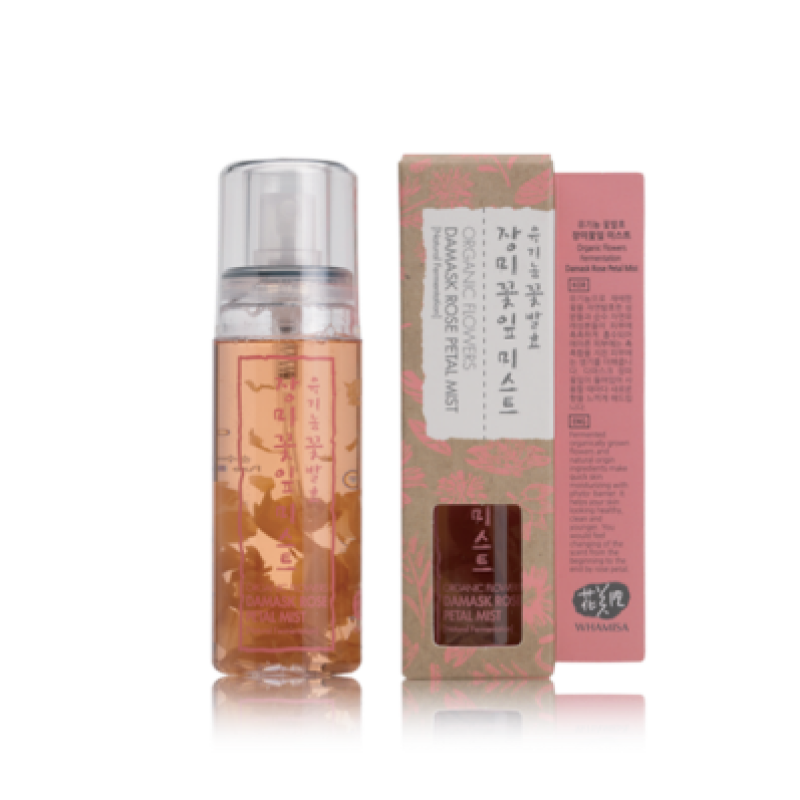 Xịt Khoáng Cho Da Hỗn Hợp Và Da Dầu - Organic Flowers Damask Rose Pental Mist (80ml) - Whamisa