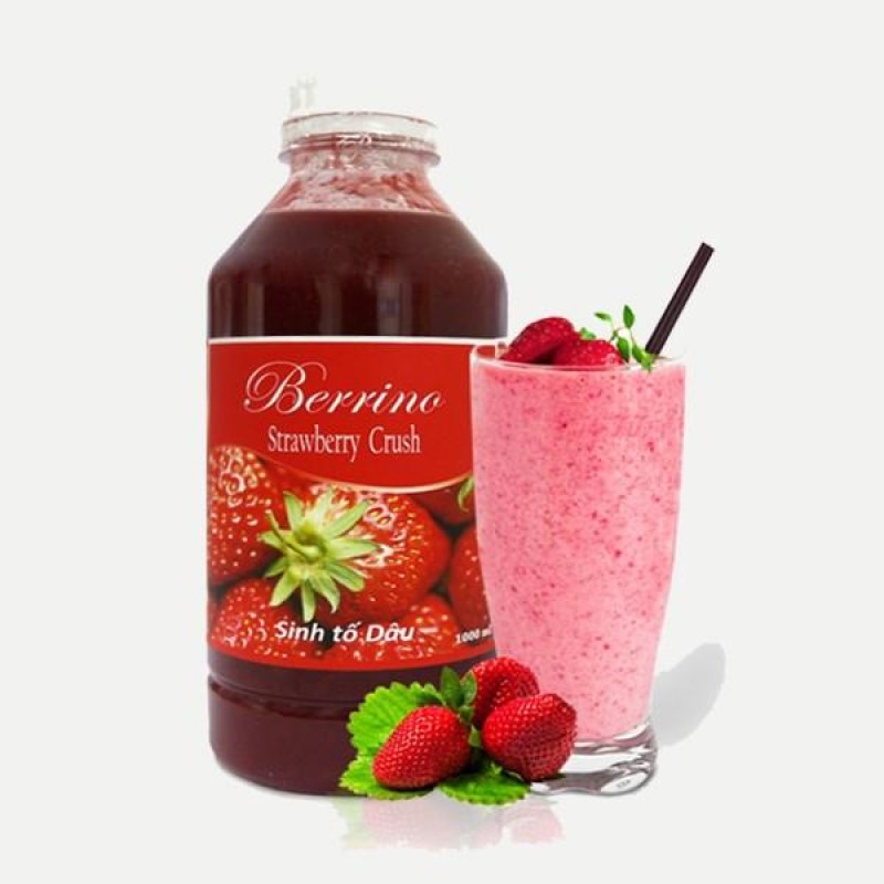 Sinh Tố Dâu Tây - Strawberry Crush (1000ml) - Berrino