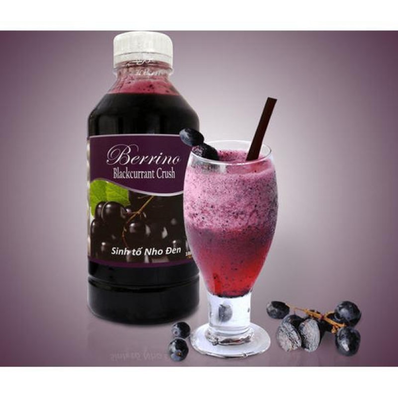 Sinh Tố Nho Đen - Blackcurrant Crush (1000ml) - Berrino