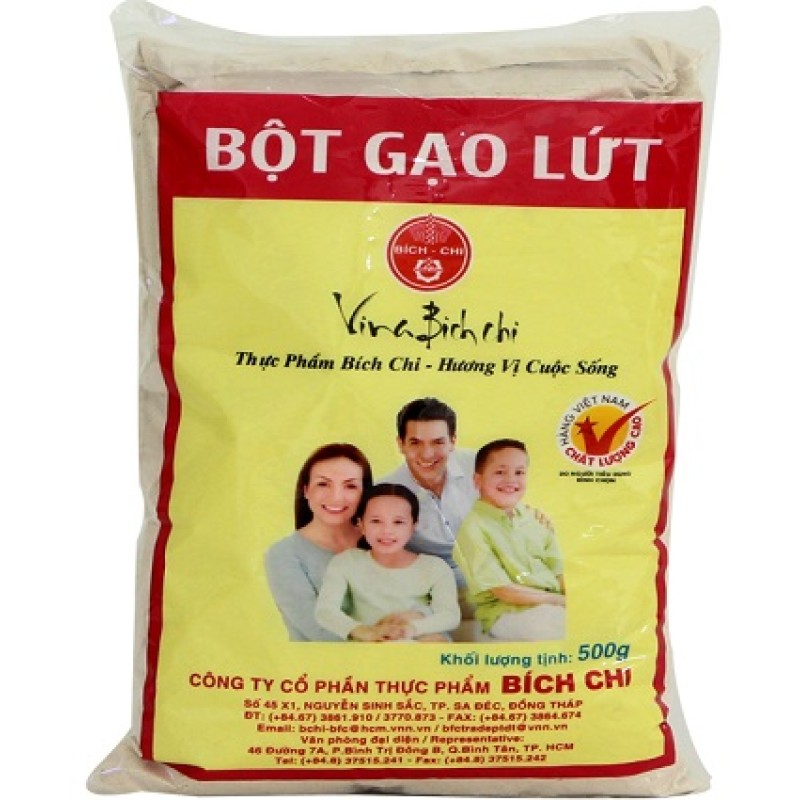 Bột Gói Gạo Lứt 500g ( 20 gói/thùng ) - Bích Chi