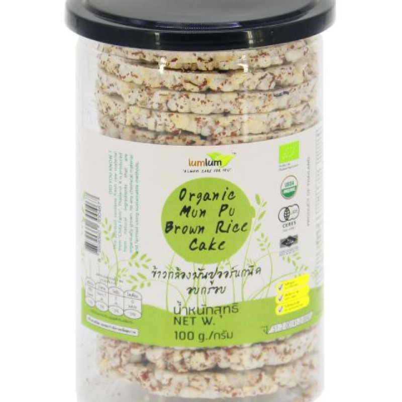 Bánh gạo lứt Mun Pu hữu cơ 100g - Lumlum 