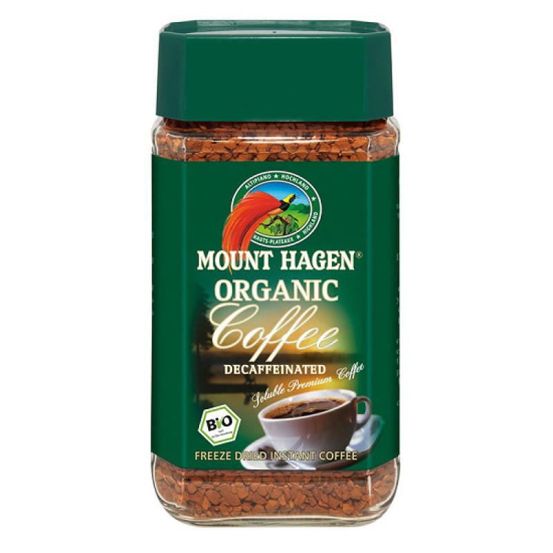 Cà phê hòa tan hữu cơ Decaf 100g - Mount Hagen